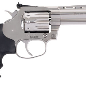 Colt Mfg KCOBRA22-SP4RFO King Cobra Target 22 LR 10 Shot, 4.25" Stainless Steel Barrel, Cylinder & Frame, Black Hogue Overmolded Grips