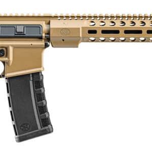 FN 36100676 FN 15 DMR3 5.56x45mm NATO 18" Barrel 30+1, FDE Cerakote Receiver, Black OEM Stock & Grip, Optic Ready