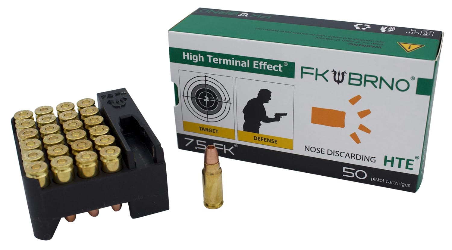 FK Brno US FKAMMOF550 F5 7.5FK 95gr Copper Hollow Point 50 Per Box/12 Case