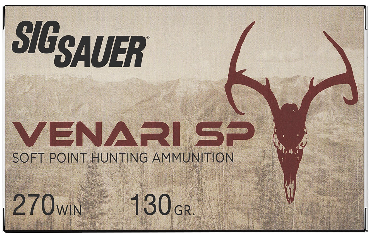 Sig Sauer V270SP13020 Venari 270Win 130gr Soft Point 20 Per Box/10 Case