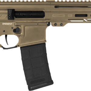 CMMG 30A0E33CT Dissent MK4 300 Blackout 30+1 6.50", Coyote Tan Cerakote Rec, OEM Grip, Picatinny Buffer Adapter, Zeroed Drop-In Single Stage Trigger