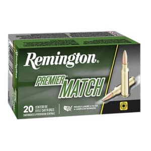 Remington Ammunition 26852 Premier Match 260Rem 140gr Sierra MatchKing BTHP 20 Per Box/10 Case