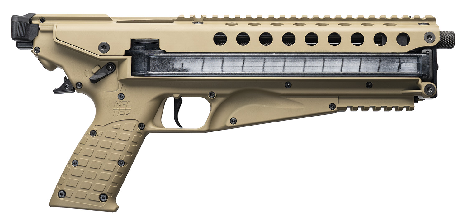Kel-Tec P50TAN P50 5.7x28mm 9.60" 50+1 (2), Tan, Polymer Frame, Fiber Optic Sight
