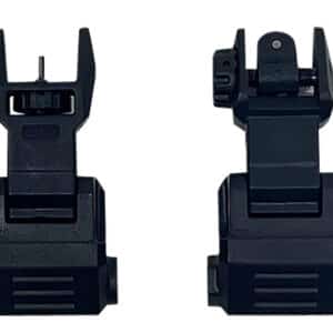 NcStar VG167 Picatinny High Profile Front and Rear Sight Set Black Polymer