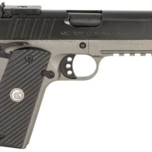 EAA GIRSAN 390608 MC1911 C Carry Frame 10mm Auto 9+1 4.40" Black Steel Barrel, Black Serrated Steel Slide, Matte Gray Steel Frame w/Beavertail & Picatinny Rail, Black Grip, Ambidextrous
