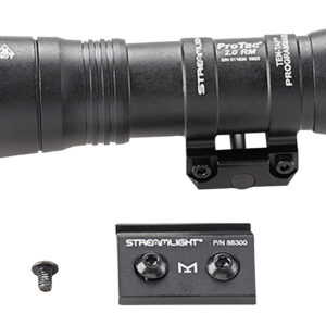 Streamlight 89003 ProTac 2.0 Black Anodized Aluminum 250/2000 Lumens White LED Bulb, 266 Meters Beam, Picatinny Rail Mount, Rifle