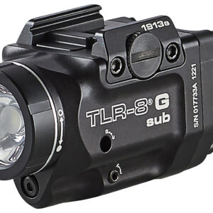 Streamlight 69438 TRL-8 G Sub Gun Light with Green Laser Black Anodized 500 Lumens White LED 1913 Short Rail Pistol