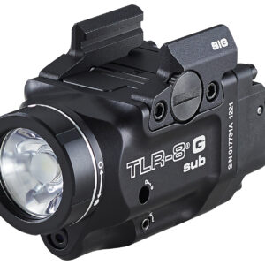 Streamlight 69437 TLR-8 w/Laser Black Anodized, Green Laser 5.0 mW/500 Lumens Output 510-530nm Wavelength, Fits Sig Sauer P365/P365XL