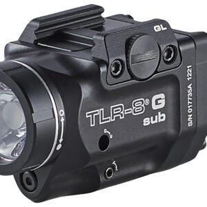 Streamlight 69431 TRL-8 G Sub Gun Light with Green Laser Black Anodized 500 Lumens White LED Glock 43X MOS/48 MOS/43X/48 with Rail