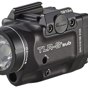 Streamlight 69418 TLR-8 Sub Gun Light with Red Laser Black Anodized 500 Lumens White LED 1913 Short Railed Pistol