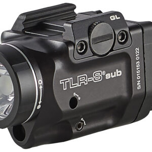 Streamlight 69411 TLR-8 Sub Gun Light with Red Laser Black Anodized 500 Lumens White LED Glock 43X