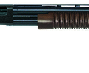 Mossberg 50430 500 Retrograde Full Size 12 Gauge Pump 3" 5+1 28" Matte Blued Vent Rib Barrel, Matte Blued Drilled & Tapped Receiver, Fixed Walnut Stock, Right Hand