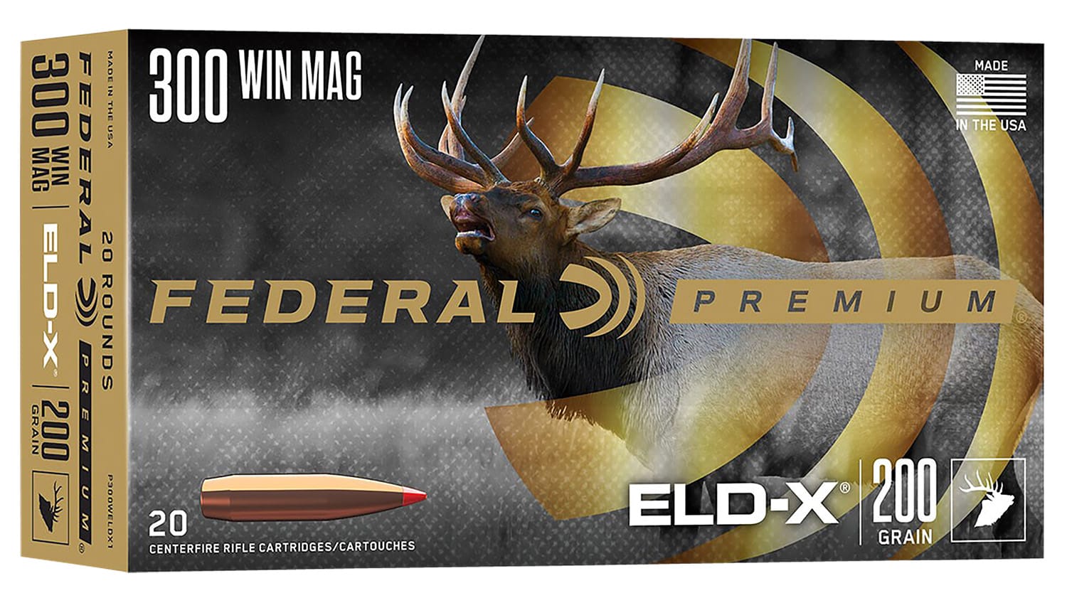 Federal P300WELDX1 Premium ELD-X 300WinMag 200gr 20 Per Box/10 Case
