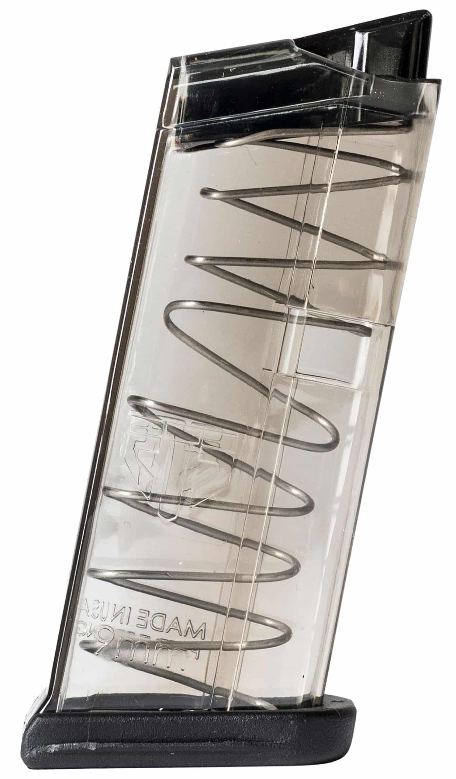 ETS Group SMKGLK43 Pistol Mags 7rd 9mm Luger Compatible w/ Glock 43 Smoke Polymer