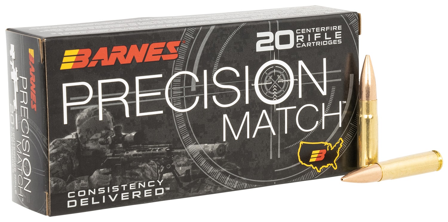 Barnes Bullets 32134 Precision Match 300Blackout 220gr Match Burner OTM BT 20 Per Box/10 Case