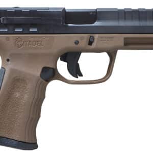 Citadel CITCP9BNZ Centurion CP9 Compact Frame 9mm Luger 14+1, 4" Black Steel Barrel, Black Optic Ready/Serrated Steel Slide, Bronze Polymer Frame & Grip