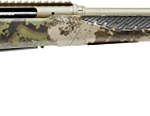 Savage Arms 58022 Impulse Big Game 6.5 Creedmoor 4+1 22" Threaded, Hazel Green Barrel/Rec, Woodland Camo AccuStock with AccuFit, Includes Detachable Box Mag