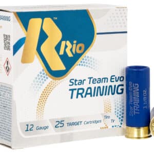 Rio Ammunition STT3275 Star Team EVO Training 12Gauge 2.75" 1 1/8oz 7.5Shot 25 Per Box/10 Case