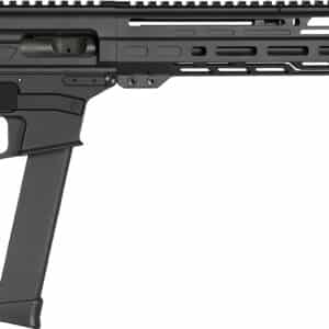 CMMG 99A806DAB Dissent MKGS 9mm Luger 33+1 10.50", Black, Picatinny Brace Adapter, 5.50" M-LOK Handguard, Left Side Charging Handle, Zeroed Linear Comp, Zeroed Drop-In Single Stage Trigger