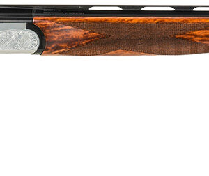 Fausti Usa, Inc 15403 Caledon 410 Gauge 3" 2rd 26" Blued Barrel, Engraved Stainless Rec, Wood Laser Grain Stock, Metallic Bead Sight