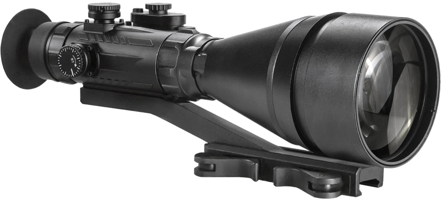 AGM Global Vision 15WP6623474111 Wolverine Pro-6 3APW Night Vision Rifle Scope Matte Black 6x100mm Gen 3 Auto-Gated White Phosphor Illuminated Red Chevron w/Ballistic Drop Reticle