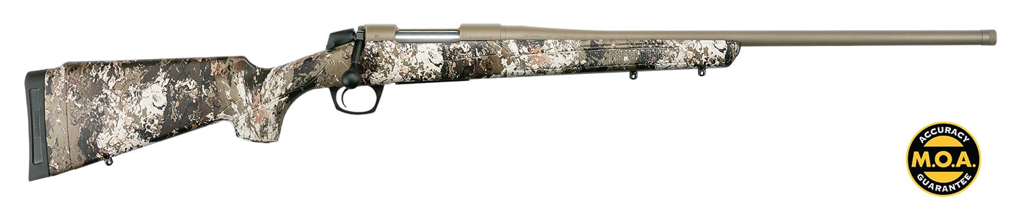 CVA CR6961 Cascade Full Size 300 Win Mag 3+1, 24" Patriot Brown Cerakote Steel Threaded Barrel, Patriot Brown Cerakote Steel Receiver, Exclusive Realtree Hillside Fixed w/SoftTouch Stock, Right Hand