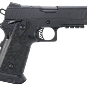Girsan 395050 Witness2311 45 ACP 11+1 4.25" Black Steel Barrel, Black Serrated Steel Slide, Black Polymer Frame w/Beavertail & Picatinny Rail, Black Checkered Polymer Grip, Ambidextrous