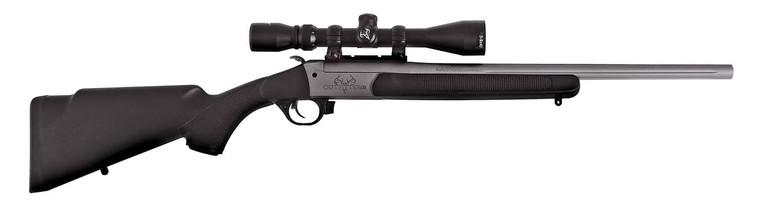 Traditions CR5-351130R Outfitter G3 35 Rem 1rd 22", Stainless Cerakote Barrel/Rec, Black Synthetic Furniture, 3-9x40mm Scope