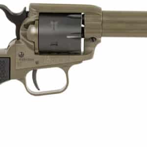 Heritage Mfg RR22T4 Rough Rider 22 LR 6 Shot 4.75" OD Green Cerakote Barrel, OD Green Cerakote w/Black Accents Frame, Black Cerakote Cylinder, Black Star Polymer Grips