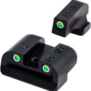 TruGlo TG231S2 Tritium Black | Green Tritium Front Sight Green Tritium Rear Sight