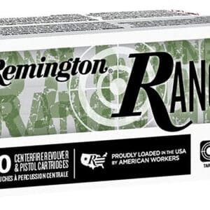 Remington Ammunition R27780 Range 9mmLuger 124gr Full Metal Jacket 50 Per Box/20 Case