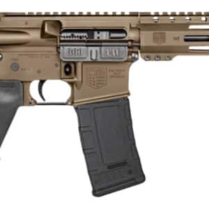Diamondback DB1915B061 DB15 300 Blackout 28+1 10", FDE, Carbon Lower, 9" M-LOK Handguard, Black Padded Buffer Tube/Magpul Grip