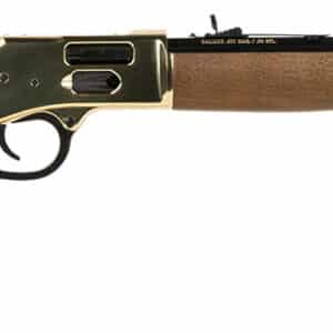 Henry H006GMLL Side Gate 357 Mag/38 Special 10+1 20" Blued Octagon Barrel, Polished Brass Rec, American Walnut Stock, Adj. Sight, Large Loop Lever