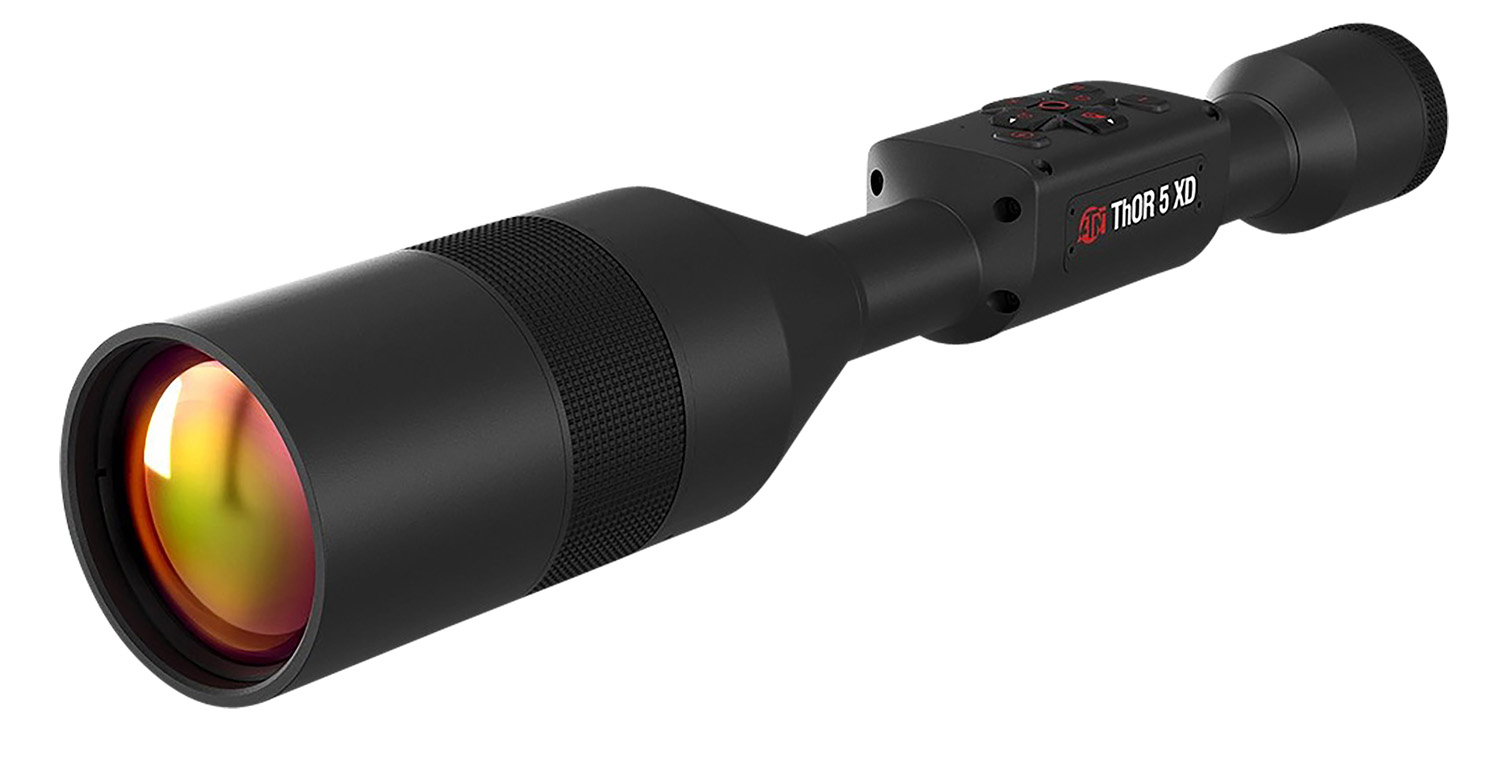 ATN TIWST51210A Thor 5 XD Thermal Rifle Scope, Black Anodized 4-40x Smart Mil Dot Reticle w/Zoom, 1280x1024 60 fps Resolution
