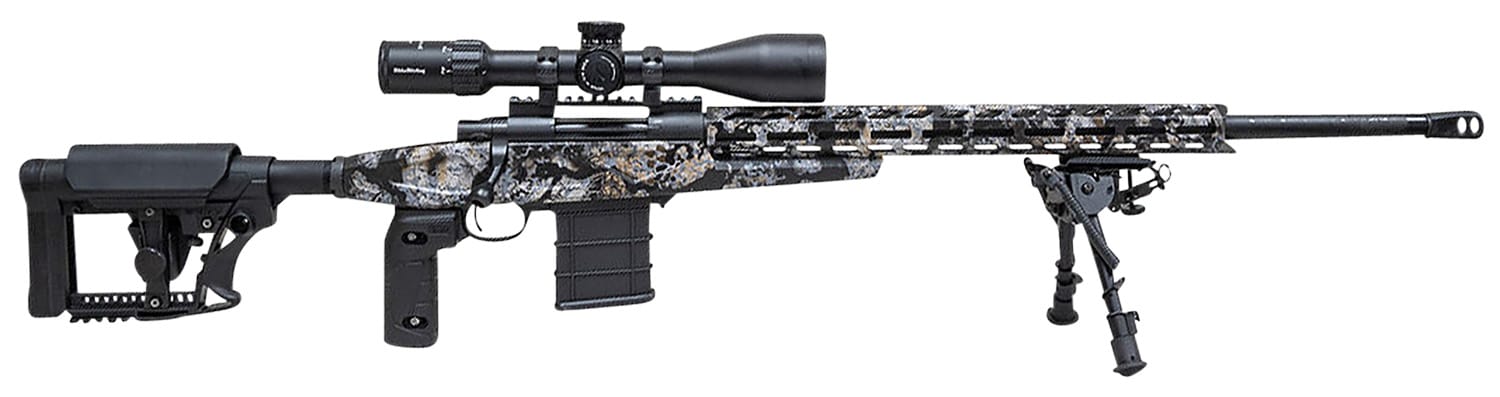 Howa HCRA308SKY M1500 APC Chassis 308 Win 24" Heavy Barrel 10+1 (3), Kryptek Skyfall Camo, Luth-AR MBA-4 Stock with Aluminum Chassis, 4-16x50 Scope, Bipod & 2 Grips