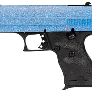 Hi-Point 916BLSP C9 9mm Luger 8+1 3.50" Black Steel Barrel, Hydro-Dipped Blue Sparkle Serrated Slide, Black Polymer Frame, Black Polymer Grips