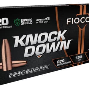 Fiocchi 270CHA Knock Down Enviro Shield 270Win 130gr Hollow Point 20 Per Box/10 Case