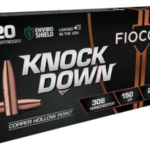 Fiocchi 308CHB Knock Down Enviro Shield 308Win 150gr Hollow Point 20 Per Box/10 Case