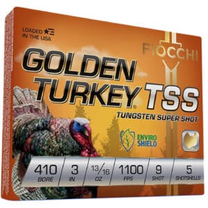 Fiocchi 410TSS9 Golden Turkey TSS 410Gauge 3" 13/16oz 9Shot 5 Per Box/10 Case
