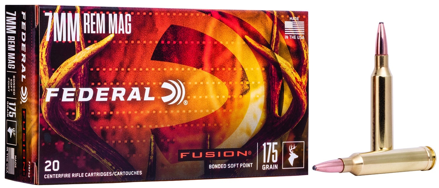 Federal F7RFS2 Fusion 7mmRem 175gr Bonded Soft Point 20 Per Box/10 Case