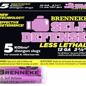Brenneke SL122SDLL Self Defense  12Gauge 2.75" 1/3oz Sabot Slug Shot 5 Per Box/50 Case