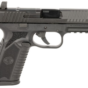 FN 66101379 510 MRD Full Size 10mm Auto 15+1, 4.10" Black Target Crown Steel Barrel, Black PVD Optic Cut/Serrated Steel Slide & Polymer Frame w/Picatinny Rail, Ambidextrous