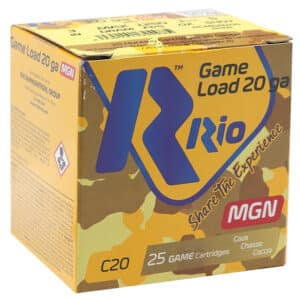 Rio Ammunition RC20MGN5 Game Load  20Gauge 3" 1 1/4oz 5Shot 25 Per Box/10 Case