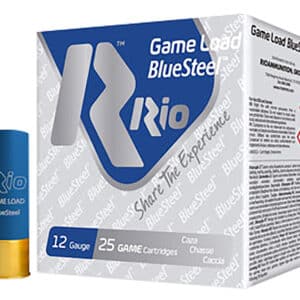 Rio Ammunition GLBS327 Game Load BlueSteel  12Gauge 2.75" 1 1/8oz 7Shot 25 Per Box/10 Case
