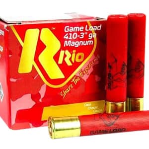 Rio Ammunition RCHV368 Game Load  410Gauge 3" 11/16oz 8Shot 25 Per Box/10 Case