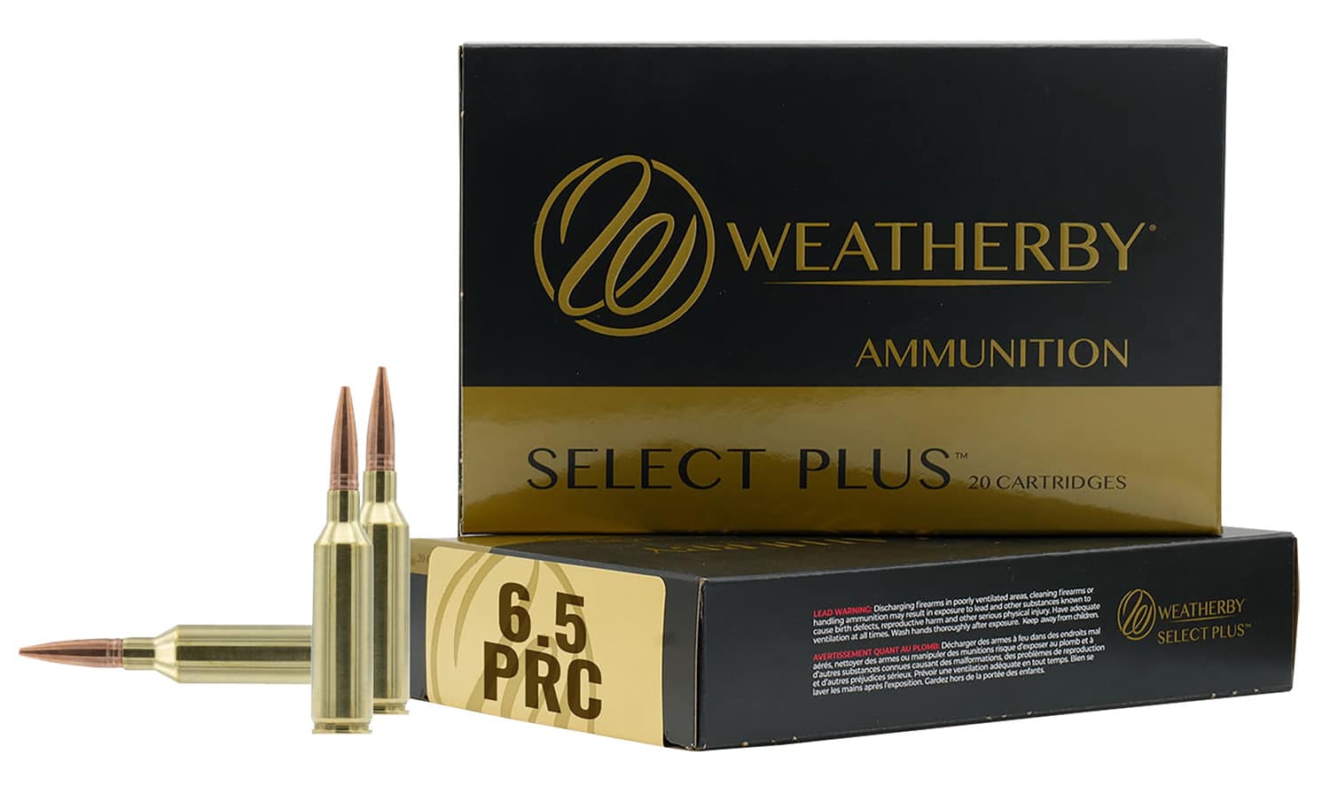 Weatherby R65PRC156EH Select Plus 6.5PRC 156gr Berger Elite Hunter 20 Per Box/10 Case