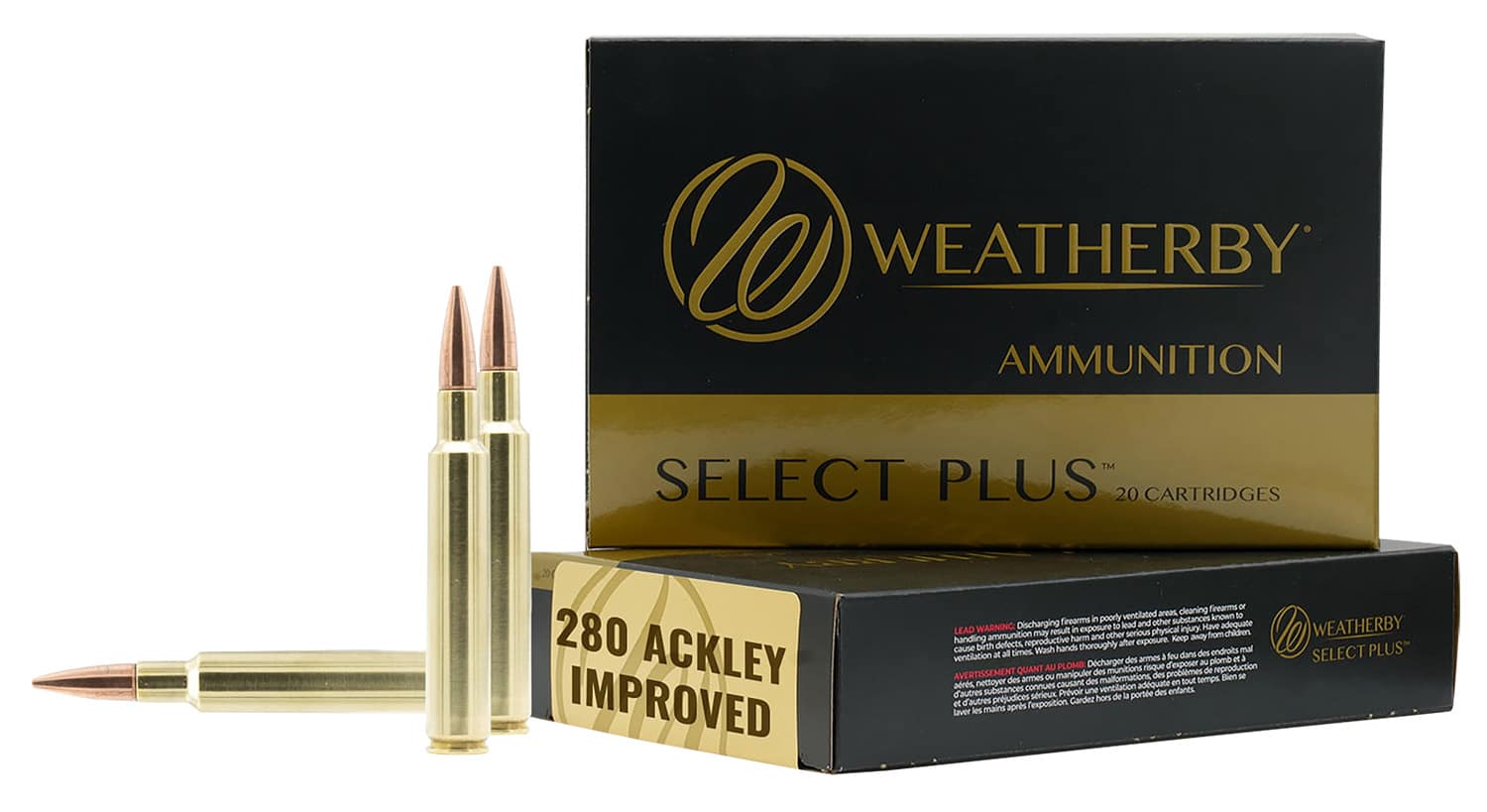 Weatherby M280A139HCB Select Plus 280Ackley Improved 139gr 20 Per Box/10 Case
