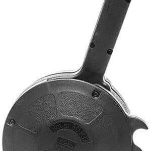 Kci Usa Inc KCIMZ027 Glock 50rd Drum 9mm Luger Black Polymer Fits Double Stack Glock