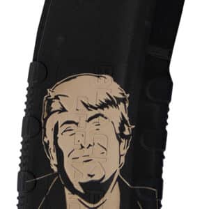 Black Rain Ordnance MAG30TRUMPMAGAZNE Magazine  30rd 223 Rem/5.56 NATO Trump MAGA-ZINE Engraving Fits AR-15 Black Polymer