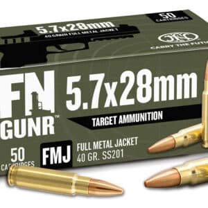 FN 10700032 GUNR  5.7x28mm 40gr Full Metal Jacket 50 Per Box/10 Case